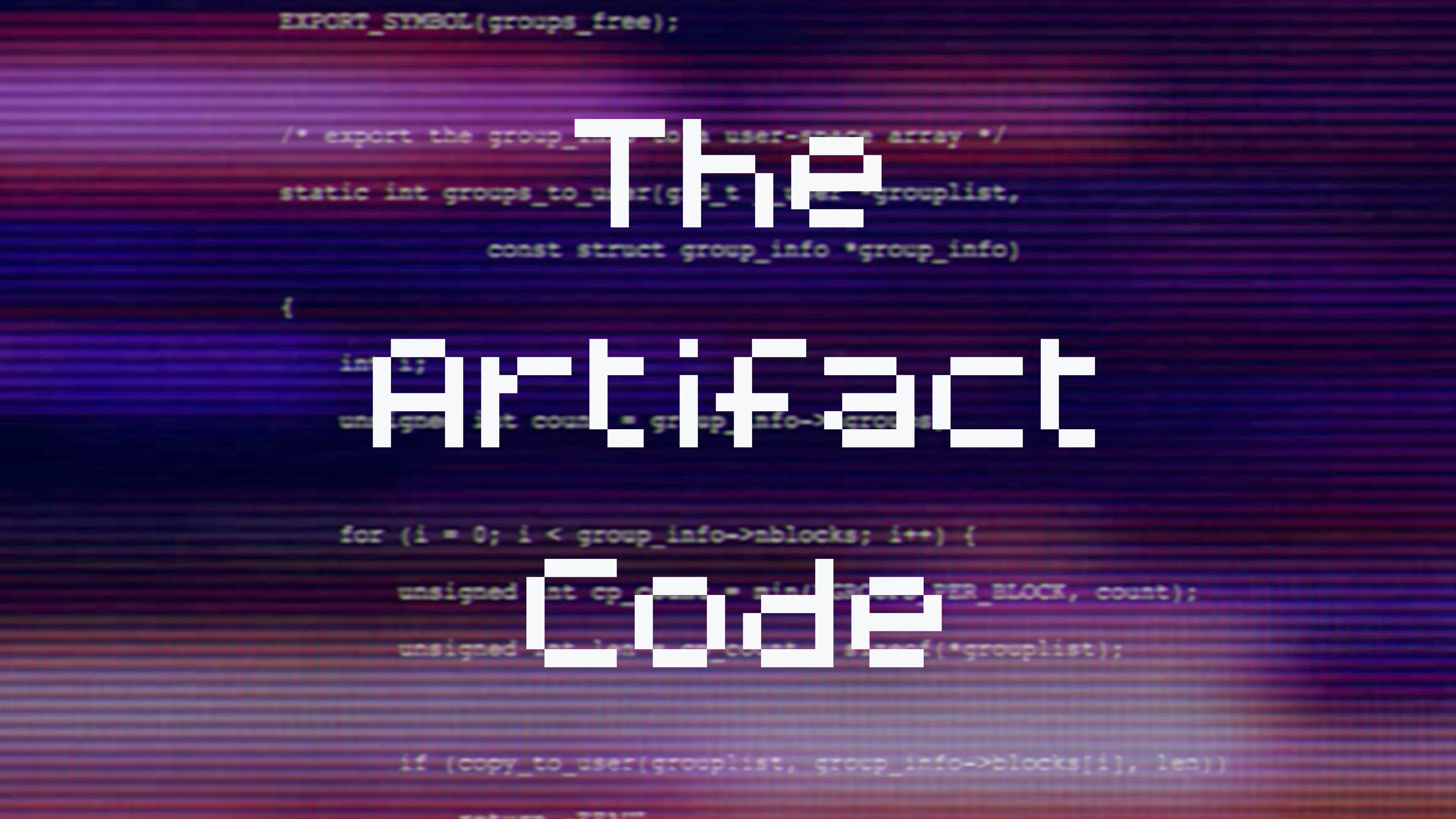 The Artifact Code poster